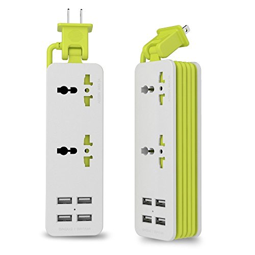 Compact Travel Power Strip Surge Protector