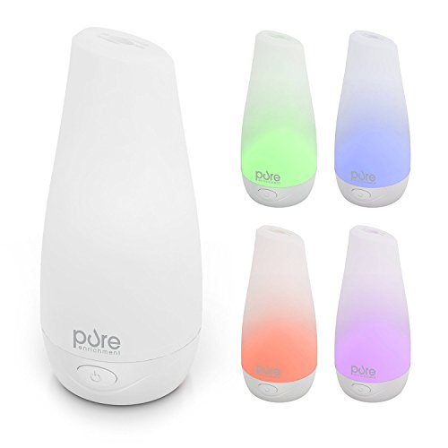 Compact Ultrasonic Aromatherapy Diffuser With Ionizer and Color-Changing Light