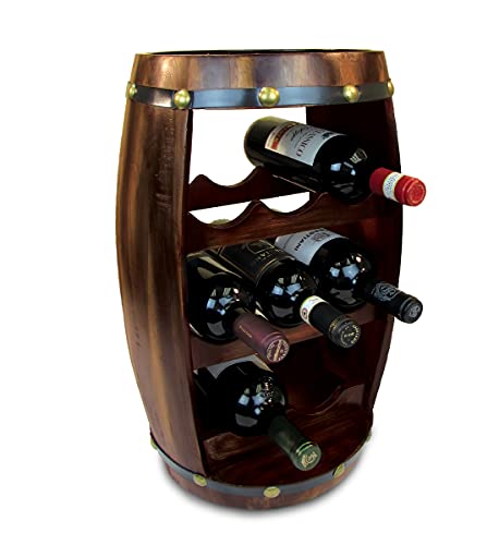Compact Wooden Wine Bottle Rack