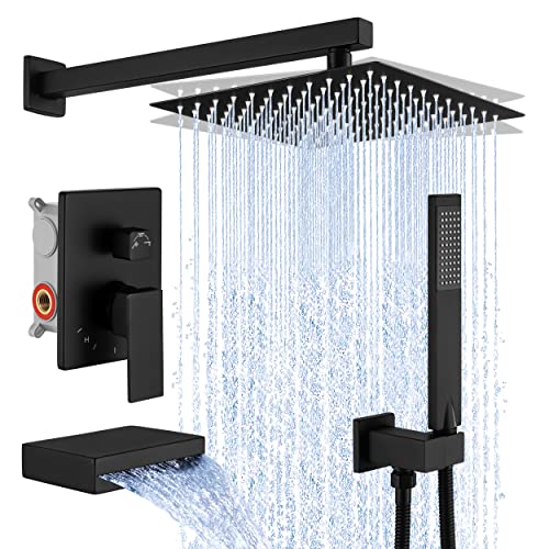 Complete Shower System with Tub Spout & Handheld Spray