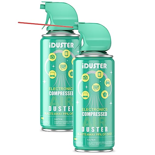 Compressed Air Duster for Computer - iDuster Keyboard Cleaner