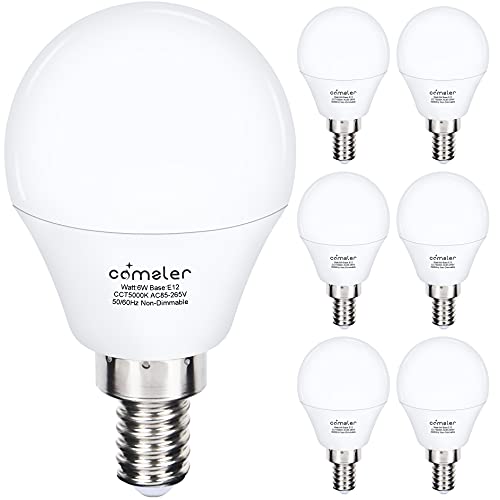 Comzler Ceiling Fan Light Bulbs - Pack of 6