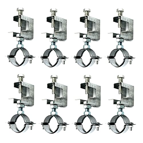 Conduit Hanger Beam Clamp Cable Pipe Clamps (8 Pcs)
