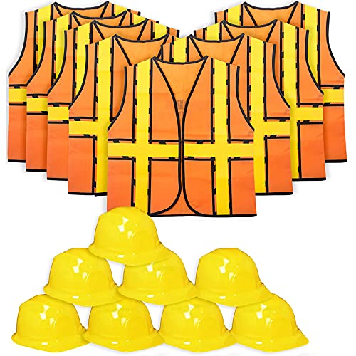 Construction Party Dress Up Set - Hats and Vests