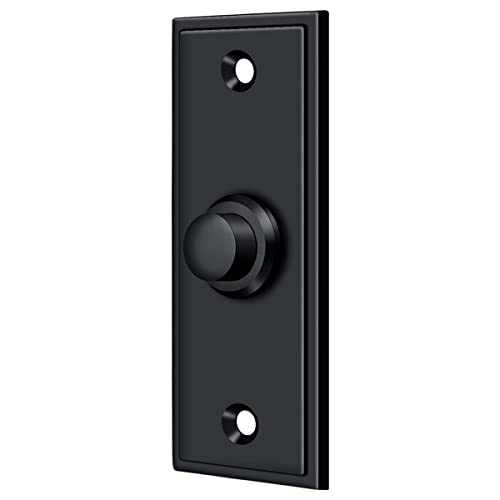 Contemporary Bell Button in Paint Black