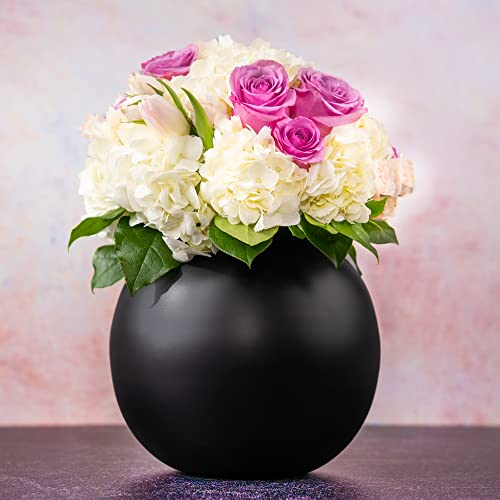 Contemporary Black Flower Vase