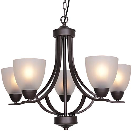 Contemporary Chandeliers with Alabaster Glass