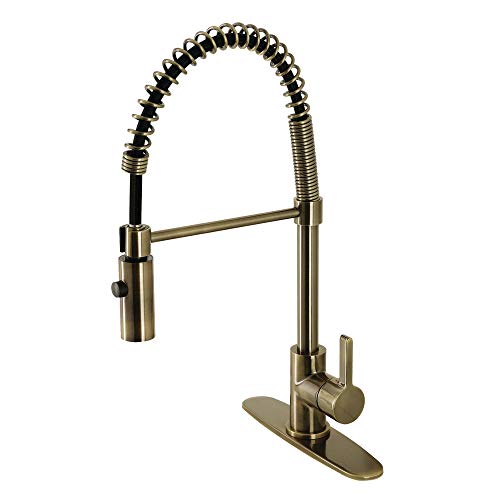 Continental Pre-Rinse Kitchen Faucet, Antique Brass