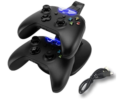 Controller Charger for Xbox One/One S Controller Dual Charging Station Stand for Xbox One/One S Xbox Charging Dock Charge Fast