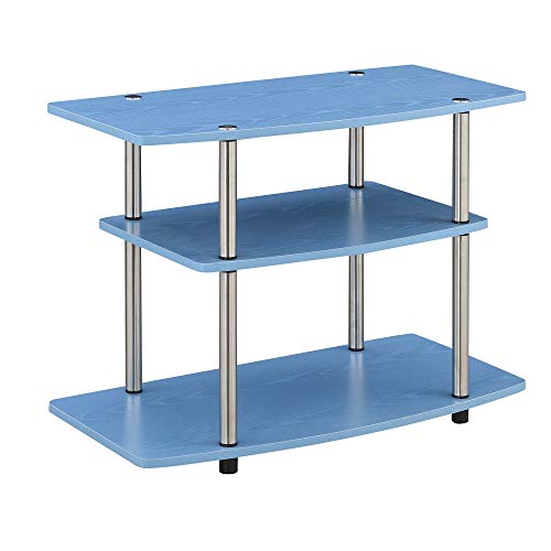 Convenience Concepts 3-Tier TV Stand, Blue