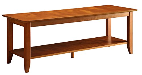 Convenience Concepts Coffee Table with Shelf, Cherry