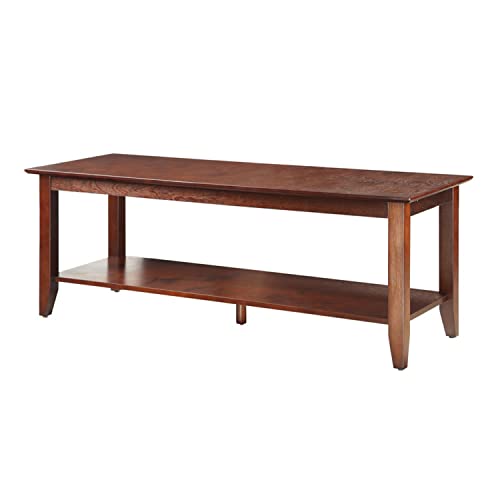 Convenience Concepts Coffee Table with Shelf, Espresso