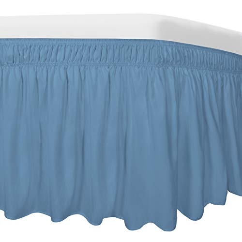 Convenient Adjustable Elastic Bed Skirt for Queen/King Size Bed