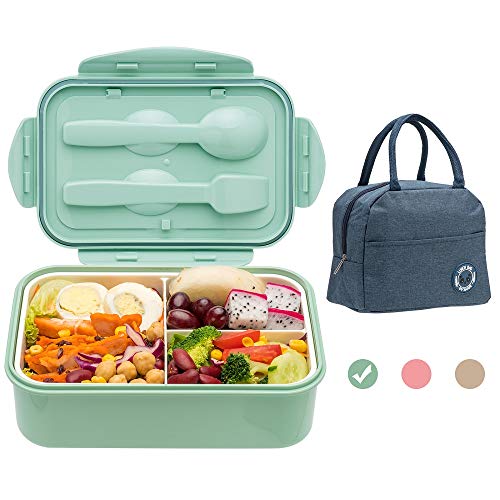 Convenient Bento Lunch Boxes with Complete Set and Insulated Bag
