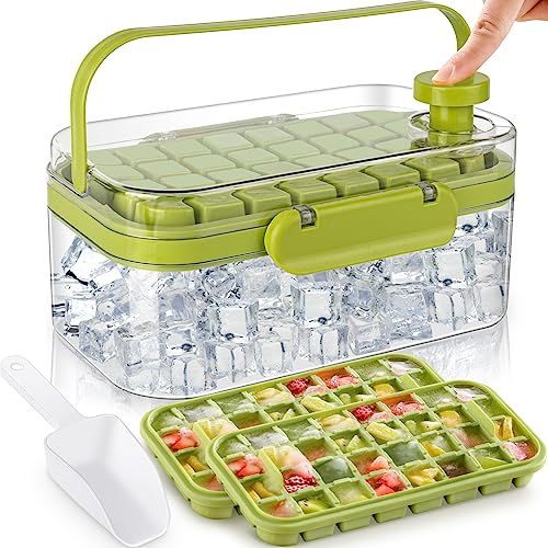 Convenient Ice Cube Tray With Lid And Bin