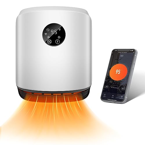Convenient Wall-Mounted Space Heater with WiFi/Remote