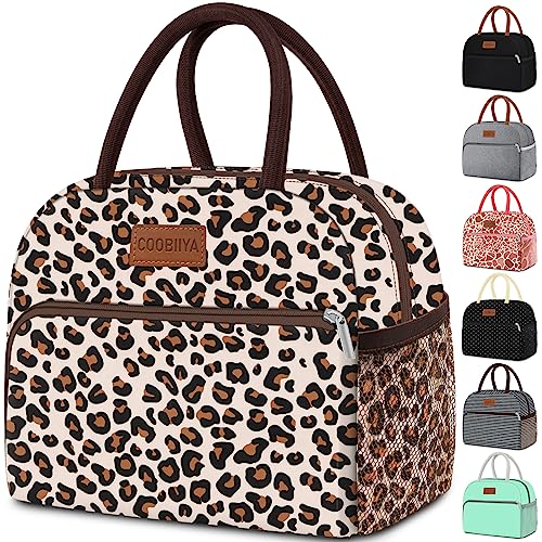 Leopard Insulated Lunch Bag for Women & Men