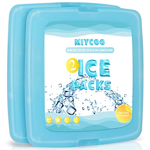 Monkey Business Kids Ice Packs for Lunch Box/Lunch Ice Packs Reusable/Slim Ice Packs Perfect for Your Kid's Lunch Box/Fun Freezer Packs Your Kids