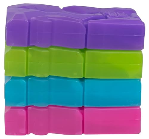 4-Pack Fat Ice Packs: BPA-Free Reusable Blocks for Lunch Box & Cooler
