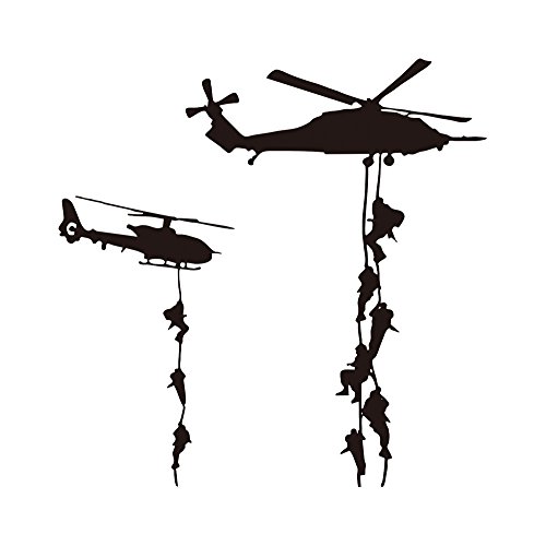 Soldiers Parachuting Wall Decals
