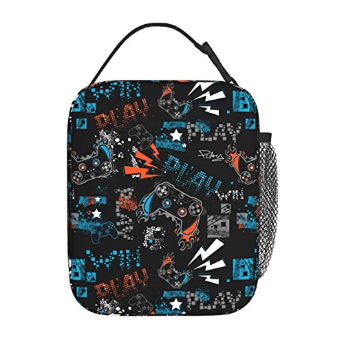 Cool Video Game Insulated Lunch Bag
