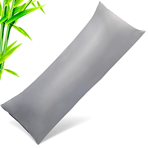 Cooling Bamboo Body Pillowcase, Dark Grey