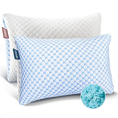 Cooling Memory Foam Pillows - Queen Size Set of 2