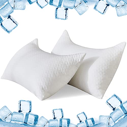 Cooling Side Sleeper Pillows for Neck and Shoulder Pain Relief