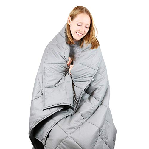 Cooshi Adult Weighted Blanket - Improve Sleep Quality and Find Comfort in Bedtime