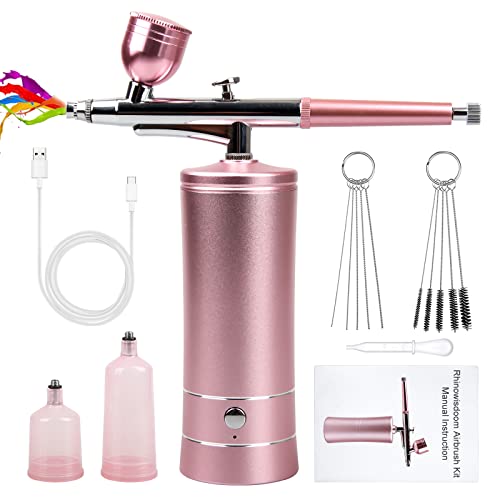 Cordless Airbrush Kit - Portable Wireless Air Brush for Beauty and Art