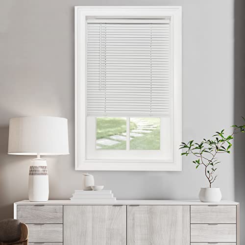 Achim Cordless Mini Blinds for Windows, Morningstar Collection, Pearl White