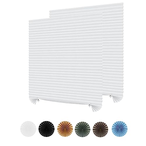 Cordless Pleated Paper Blinds for Windows
