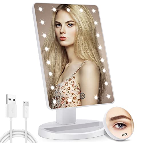 COSMIRROR Makeup Vanity Mirror with 10X Magnifying Mirror