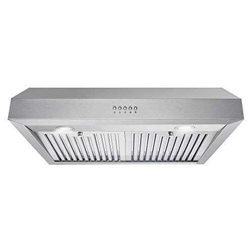 Comfee CVU30W2AST Range Hood 30 Inch Ducted Ductless Vent Hood Durable  Stainl
