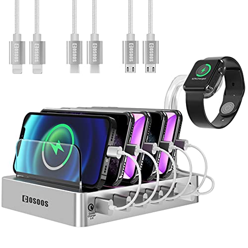 COSOOS 6-Port USB Charging Station