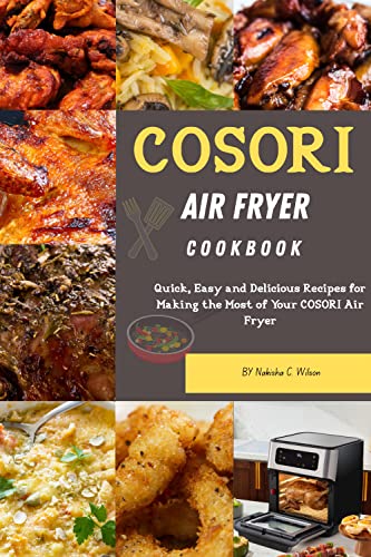DEMEDO Square Air Fryer Accessories 11 Pcs with Recipe Cookbook Compatible for Philips Air Fryer, Cosori and Other Square Airfryers and Oven, Deluxe