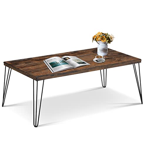 COSTWAY Wooden Coffee Table