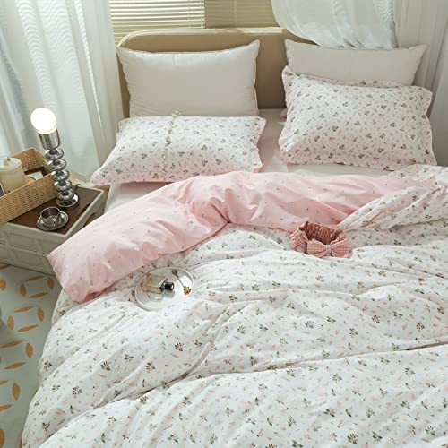 GETIANN Black Floral Duvet Cover Set Full/Queen Comforter Cover Set 90x90  3 Pieces Soft Lightweight Bedding (Black Floral) : : Home