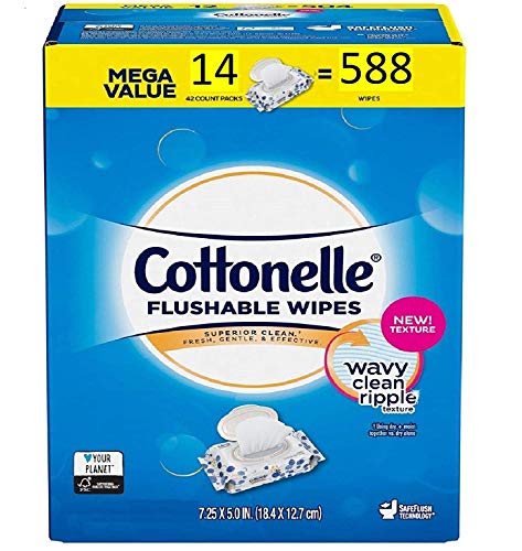 Cottonelle Mega Value Pack of Flushable Wipes