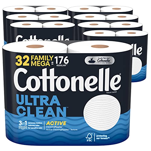 Cottonelle Ultra Clean Mega Rolls - 388 Sheets per Roll
