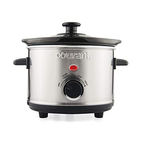 Courant 1.6 Quart Mini Slow Cooker for Easy Cooking