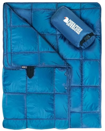 covacure Camping Blanket Packable - Synthetic Down Camping Quilt