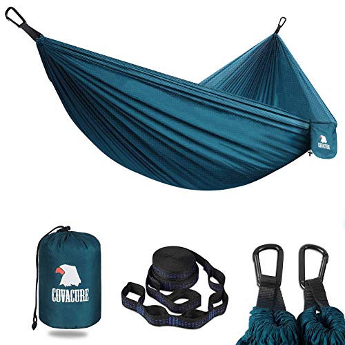Covacure Camping Hammock - Lightweight Portable Hammock with Tree Straps
