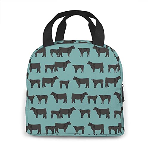 Cow Lunch Bag Women Insulated Lunchbox Cooler Tote Box