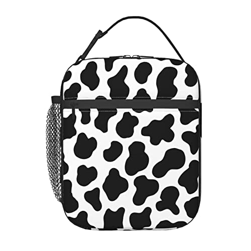 Insulated Cow Print Lunch Tote for Everyone on the Go