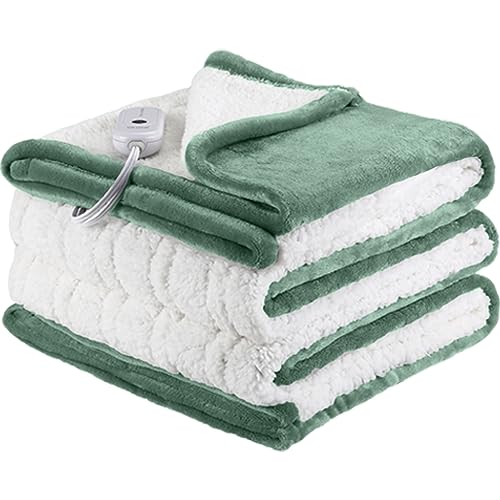 Cozy and Convenient Heated Blanket Twin Size with Fast Heating