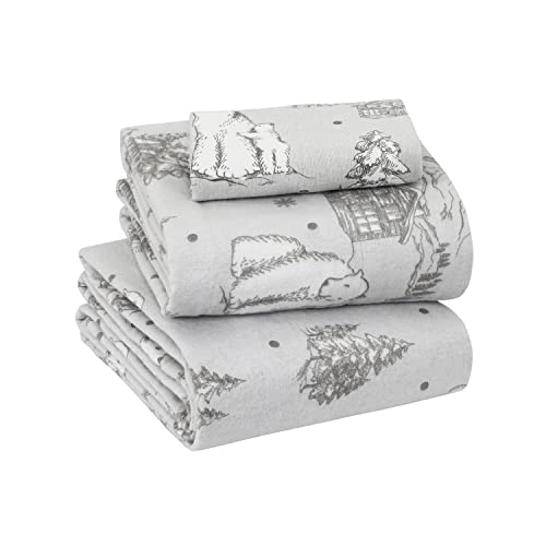 Cozy Flannel Sheets with Polar Bear Print - Sleepdown Twin XL