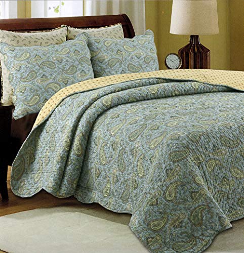 Cozy Line Home Fashions Reversible Cotton Quilt Bedding Set