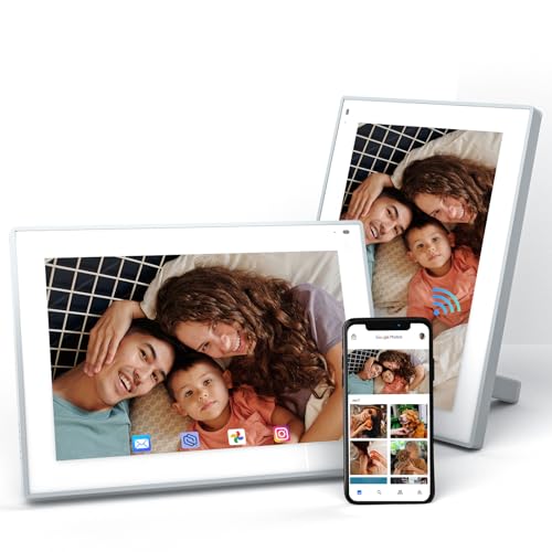 Cozyla WiFi Digital Picture Frame: Alexa Built-in, Free Storage, Easy Setup