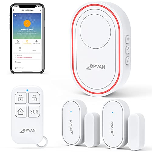 CPVAN Home Security System - WiFi Smart Door Window Alarm Sensor